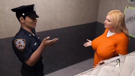 Horny big booty Ebony girl sucks her BBC boyfriend until he cums in her mouth
