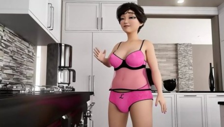 FUTANARI Babe Self-FUCK and Gushing CUM and HORNY TEACHER Fucks In CLASS - Amy's Big Wish S01-1-2-3