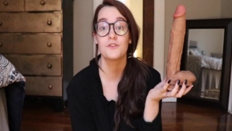 Reviewing & Trying to Take 12 Inch Dildo