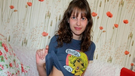 Cute natural teen Liona Levi enjoys her lover's huge penis